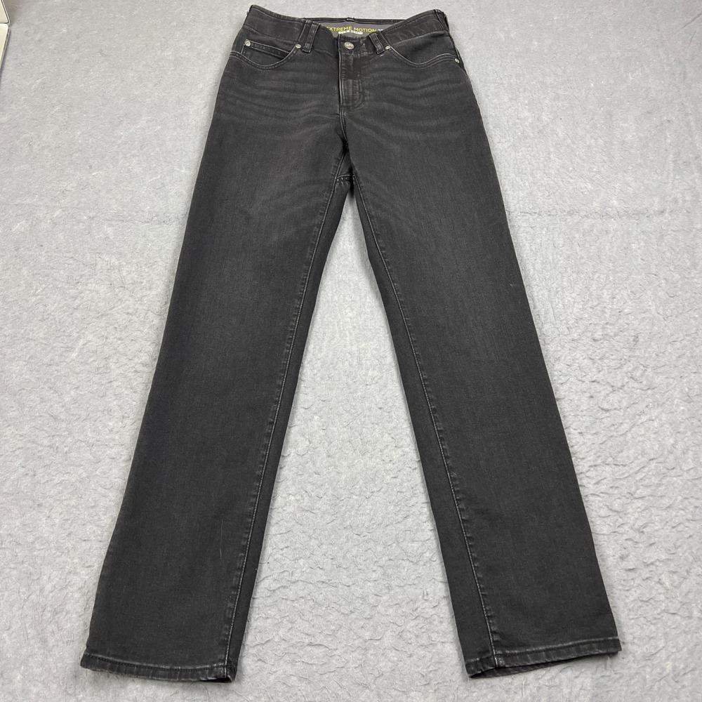 Lee Extreme Motion Jeans Mens 30x32 Black Athletic Taper Stretch MVP Denim‎ Work